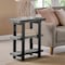 Alaterre Furniture Pomona Metal and Wood 2-Shelf End Table, Slate Gray AMBA02SG - alternate 7